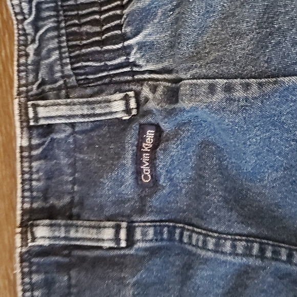 💙🤍 Vintage Calvin Klein High Waisted Jean Wrap Skirt - Denim - SMALL - Picture 13 of 16